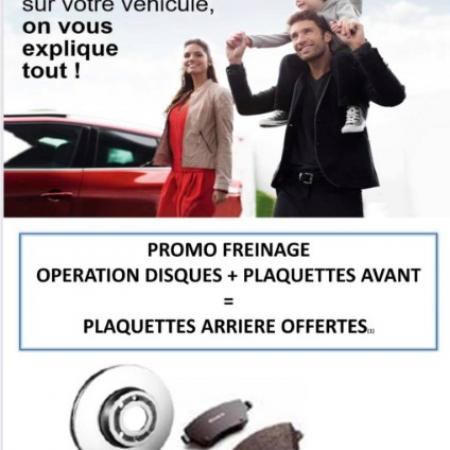 PROMO FREINAGE DU 14 SEPT au 31 OCTOBRE 2020