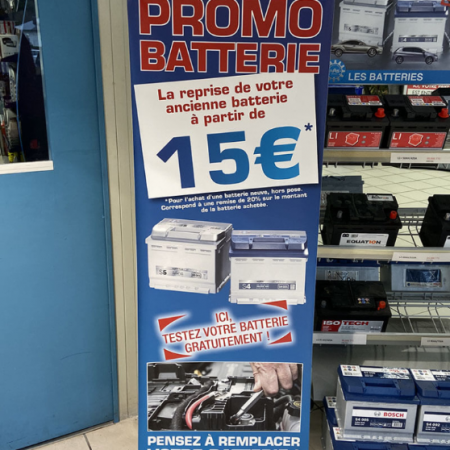 PROMOTION BATTERIE -15€ SOIT 20% DE REMISE DU 15/11/2021 AU 31/12/21 